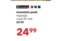 mountain peak regenjas