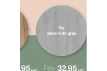 fey eiken licht grijs
