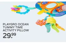 ocean tummy time activity pillow