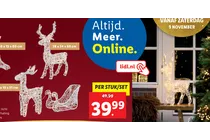 kerst slee met lichtjes