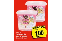 suikerspin met knetter