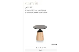 carvio salontafel