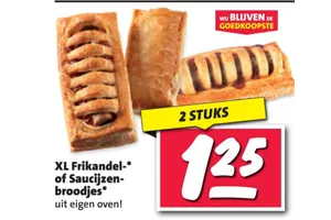 xl frikandel of saucijzenbroodje