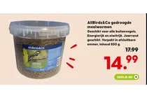 gedroogde meelwormen