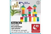 bouwblokken van schuim