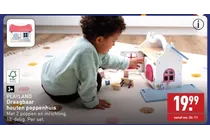 draagbaar houten poppenhuis