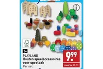 houten speelaccessoires voor speelbak