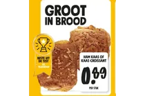 ham kaas of kaas croissant