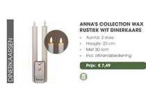 rustiek wit dinerkaars
