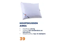 hoofdkussen anna
