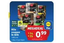 soep in blik