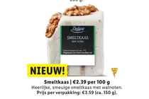 smeltkaas met noten