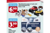 wandelende puppy of auto met afstandsbediening