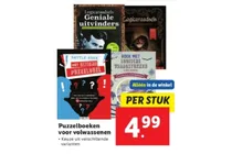 boek met logische vraagstukken cruises