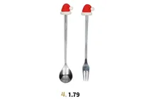 kerstsfeer lepel en vork