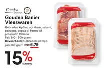 gebraden kipfilet yorkham salami pancetta coppa di parma of prosciutto italiano