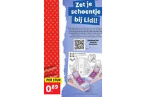 knutsel kleurplaat schoentje