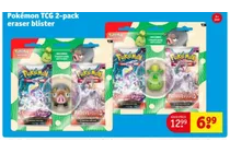 pokemon tcg 2 pack eraser blister