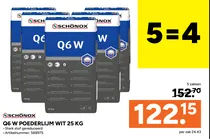 q6 w poederlijm wit 25 kg