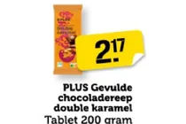 gevulde chocoladereep double karamel