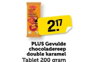 gevulde chocoladereep double karamel