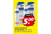 sanex deodorant of douchegel