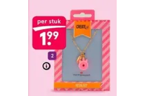 ketting met donut hanger