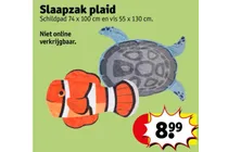 slaapzak plaid vis