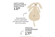 happy horse knuffeldoekje rabbit richie
