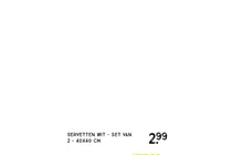 servetten wit