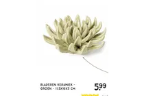 bladeren keramiek
