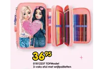3 vaks etui met wrijfpailletten