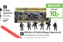 militair of politie mega figurenset