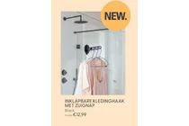 inklapbare kledinghaak met zuignap