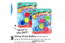 sticky stress ballen