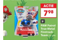 paw patrol true metal firetruck team