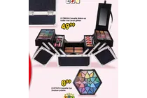 casuelle make up koffer met zwart glitters