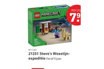 lego minecraft 21251 steve s woestijn expeditie