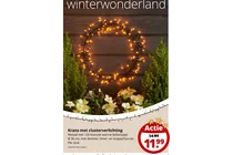 krans met clusterverlichting