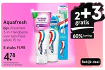 aquafresh freshmint 3 in 1 tandpasta
