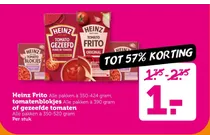 heinz frito tomatenblokjes of gezeefde tomaten