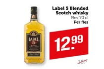 label 5 blended scotch whisky
