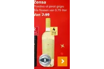 zensa primitivo of pinot grigio