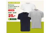 t shirt rome en extra lang