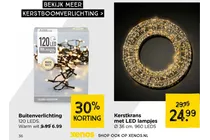 kerstkrans met led lampjes