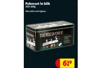 pokerset in blik