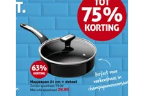 hapjespan 24 cm deksel