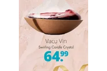 swirling carafe crystal