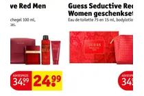 guess seductive red women geschenkset