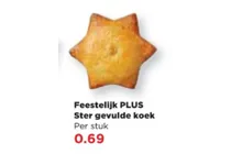 ster gevulde koek